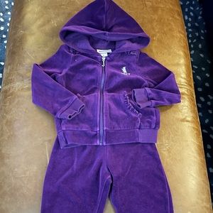 Juicy Couture toddler velour jumpsuit 3T